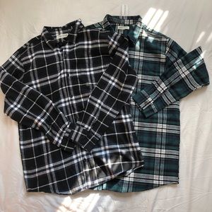 Lot of 2 NWT PacSun Men’s Flannel Shirts Large